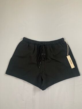 Fear of God Essentials Jet Black Running Shorts